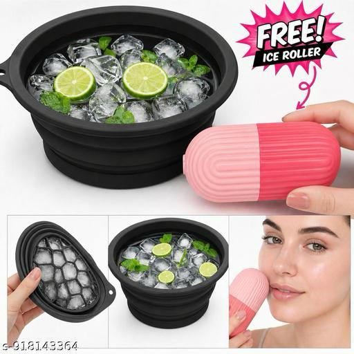 Foldable Ice Face Bowl ( FREE ICE ROLLER)