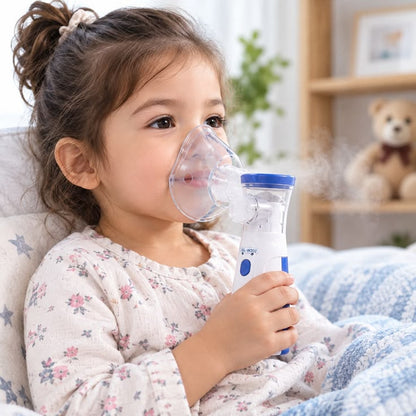 Silent Mesh Nebulizer Machine | Handheld & Travel-Friendly Vaporizer for Home & Travel