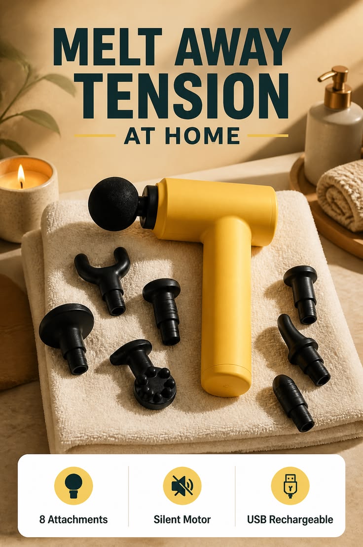 Impact Handheld Deep Tissue Percussion Gun Massager , Body Relaxation & Pain Relief.