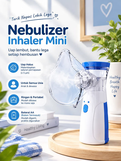 Silent Mesh Nebulizer Machine | Handheld & Travel-Friendly Vaporizer for Home & Travel